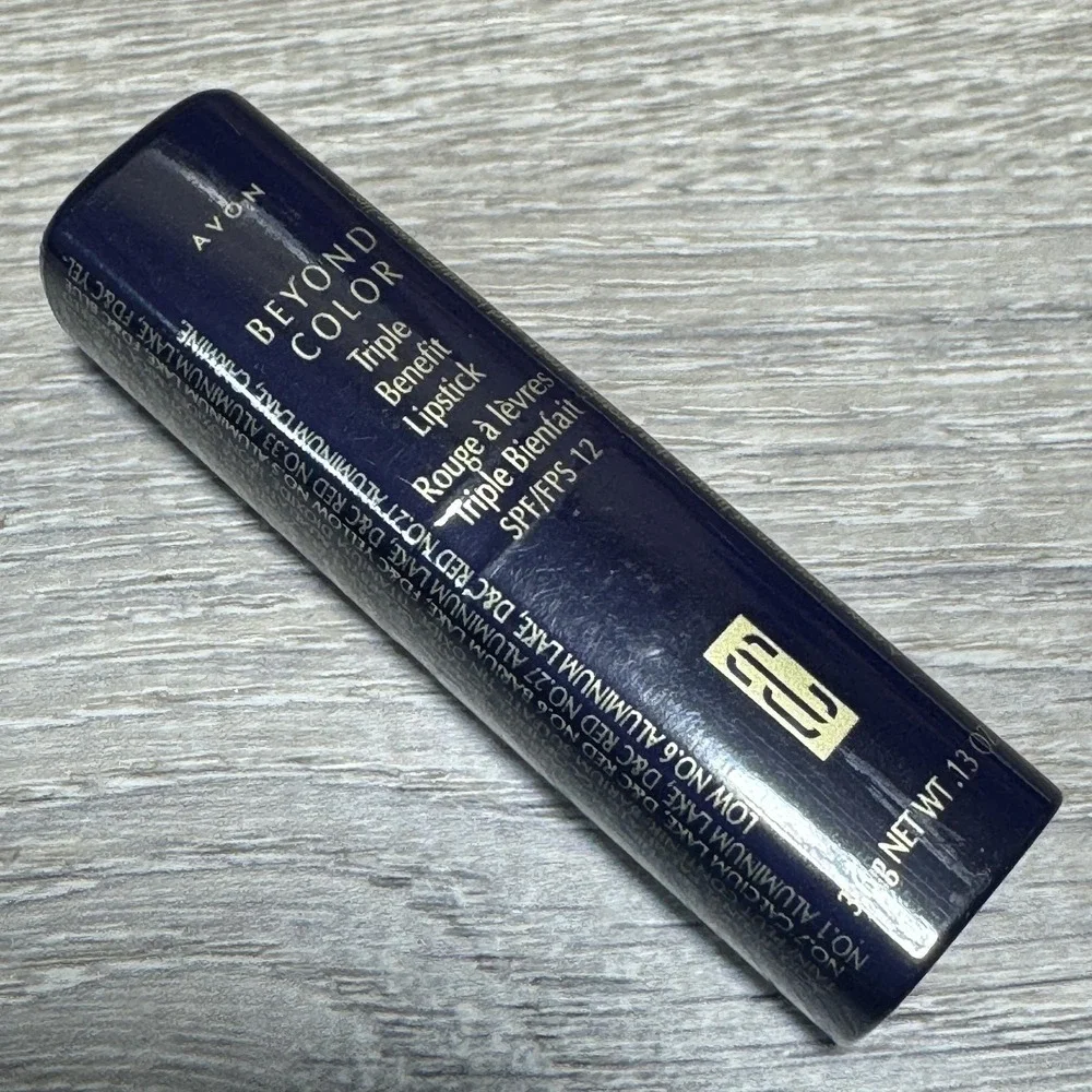 Avon Beyond Color Lipstick Blush Rose SPF 12‎ Triple Benefit 3.6g New Sealed